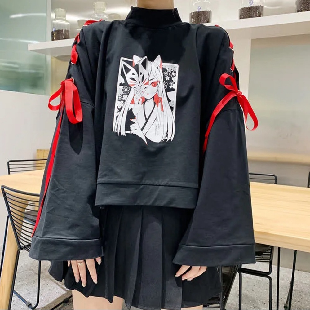 Anime Women Long Sleeves Top